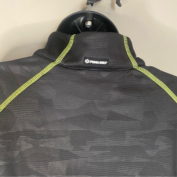 PUMA Men's Ice Strip 1/4 Zip Gold Pullover Sweater 2016 - Picture 10 of 11